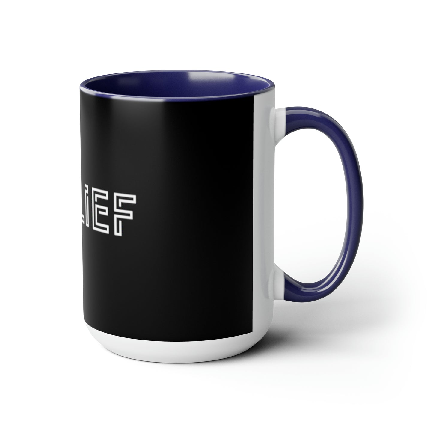 Two-Tone Coffee Mugs, 15oz