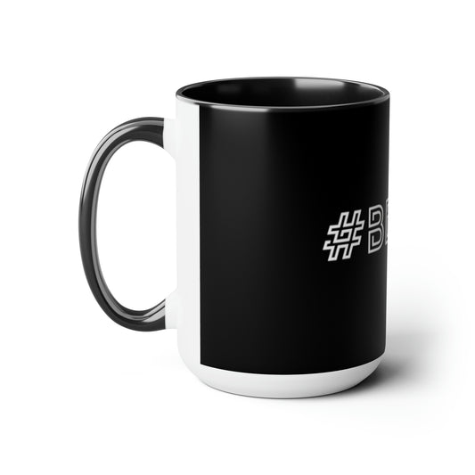 Two-Tone Coffee Mugs, 15oz