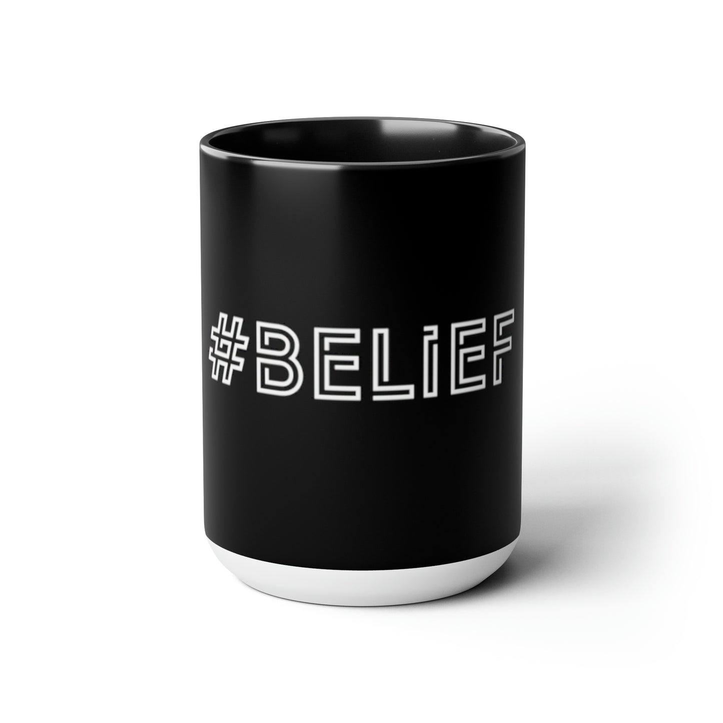 Two-Tone Coffee Mugs, 15oz