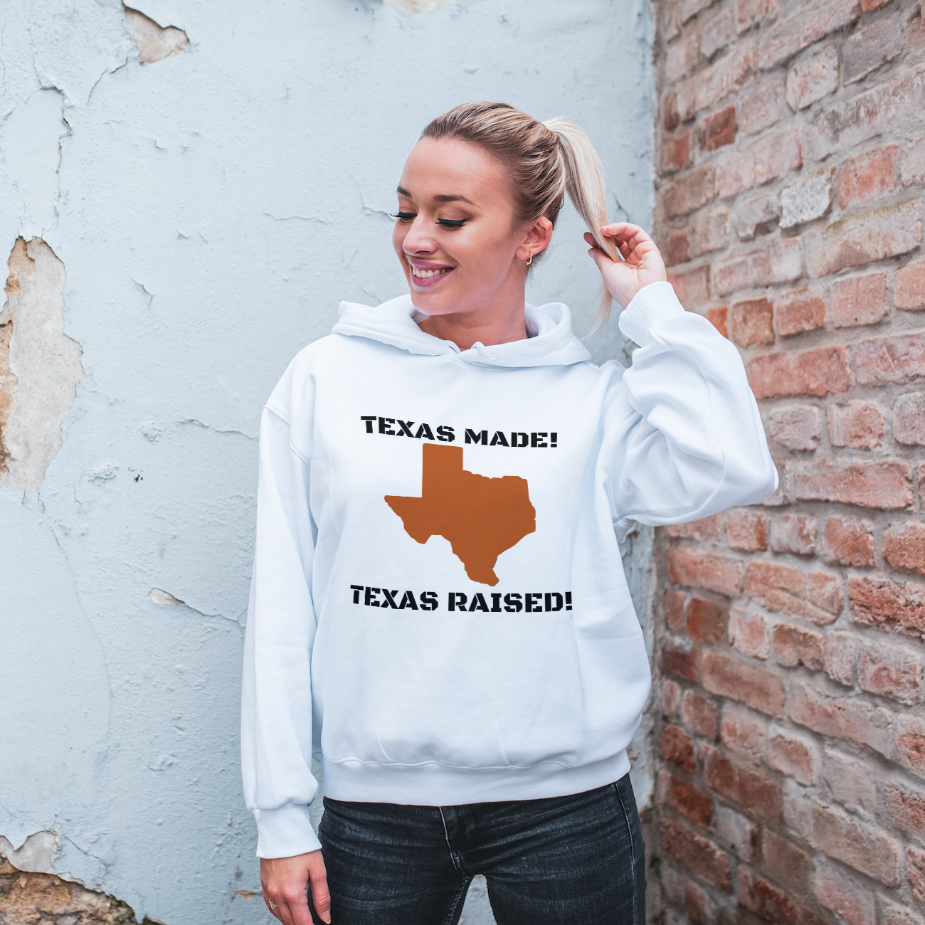 TEXAS MADE,TEXAS RAISED HOODIE